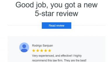 5 Star Review Google Orlando DUI Lawyer