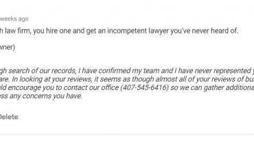 Responding to a Fake Review by the Best Criminal Defense Attorney in Orlando